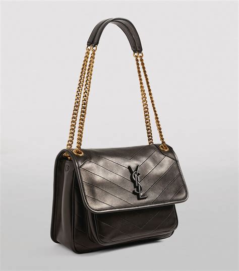 ysl niki black tulip|ysl lambskin handbags.